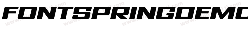 FONTSPRINGDEMO AvionicWide Oblique字体转换